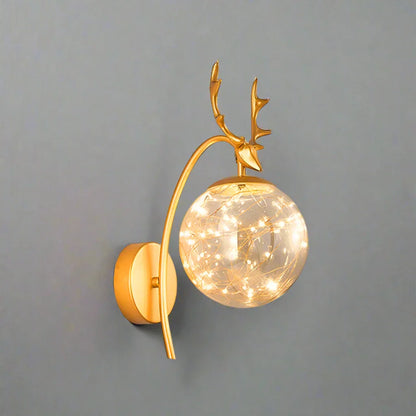 Luminous Globe - Colored Glass LED Wall Light