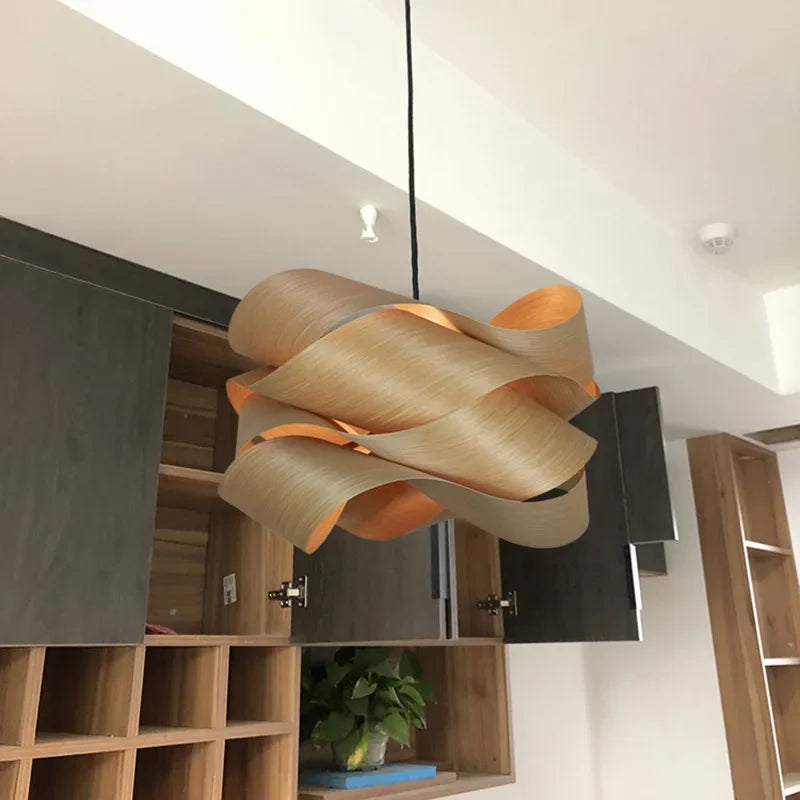 Southeast Asian Wood Pendant Lights