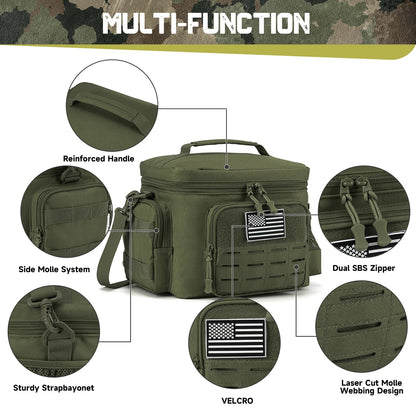 Tactical Lunch Box for Men - Heavy Duty Leakproof Cooler Bag for Work & Outdoor Adventures