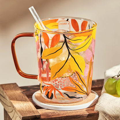 Summer Autumn Glass Mug & Measuring Cup