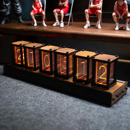 Glow Nixie Tube Wood Digital Clock