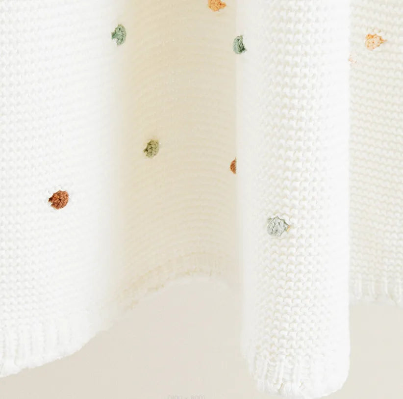 Nordic Pompom Baby Blanket: Cozy and Adorable