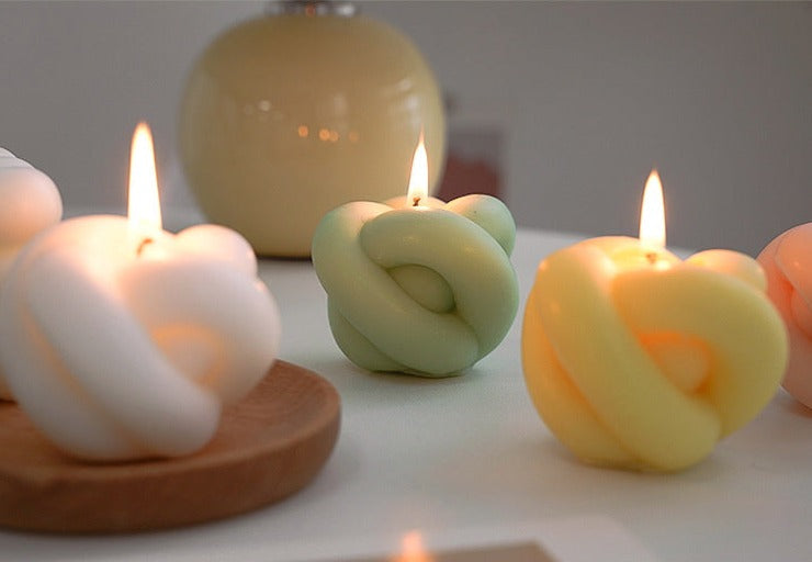 Rope Apple Decorative Candles