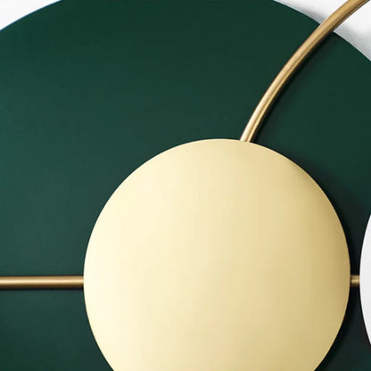 Green Simple Silent Wall Clock