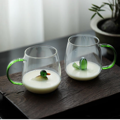 Farmland 3D Animal Glass Drinking Cups