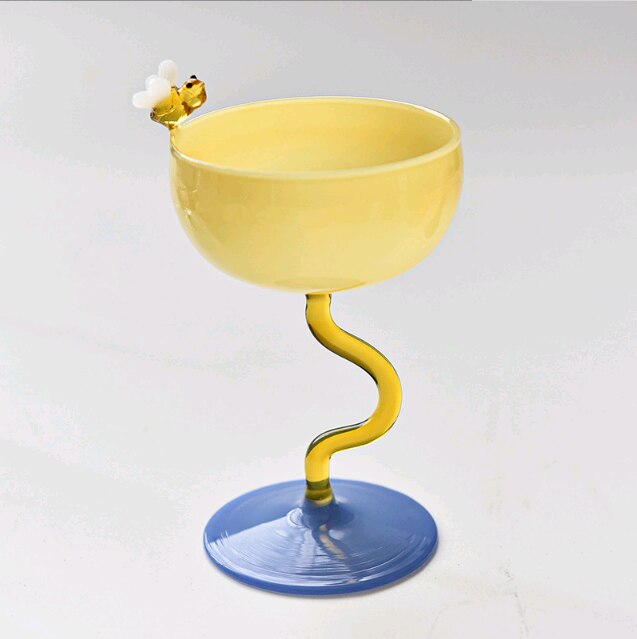 Minimalist Colored Glass Goblets