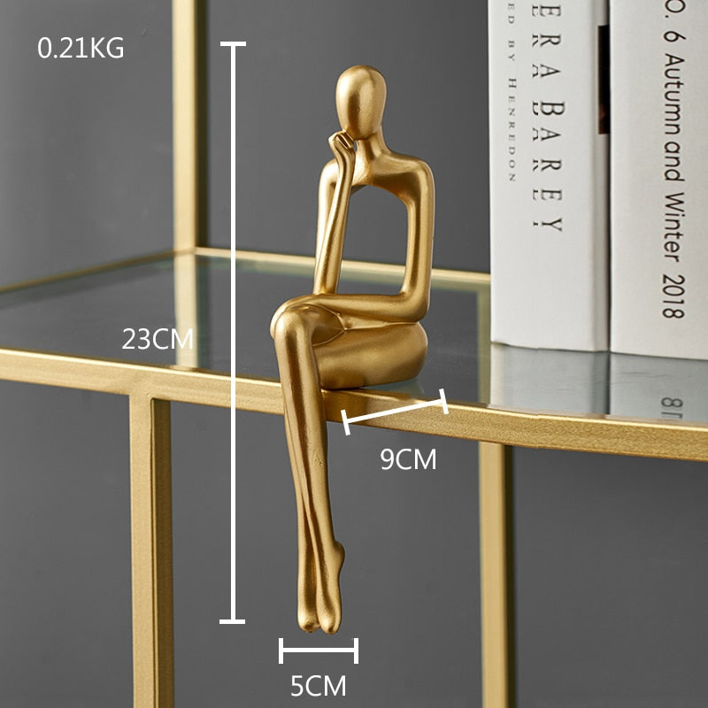 Golden Abstract Figurine