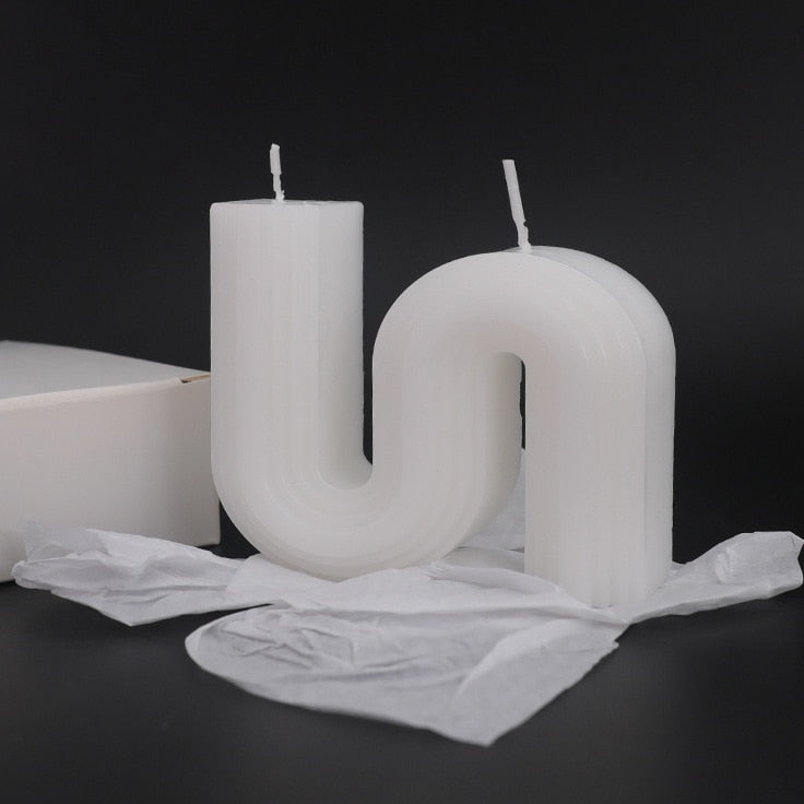 Optical Texture Decorative Candles