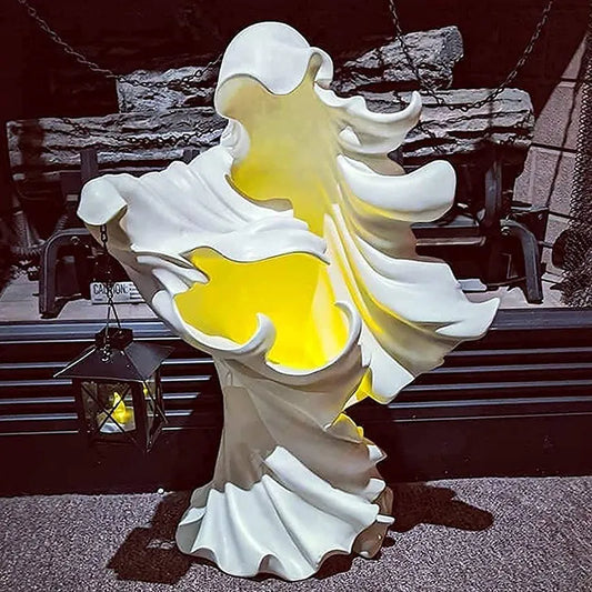 Lantern Witch Resin Figurine