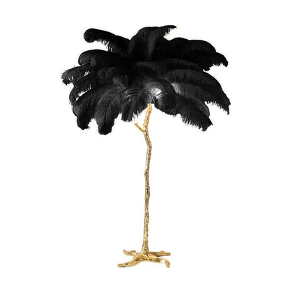 Ostrictch Feather Floor Lamp