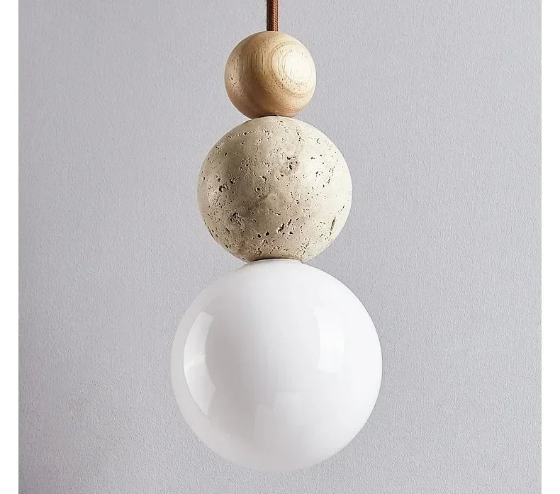 Wabi-Sabi Stone Pendant Lamp