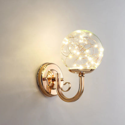 Luminous Globe - Colored Glass LED Wall Light