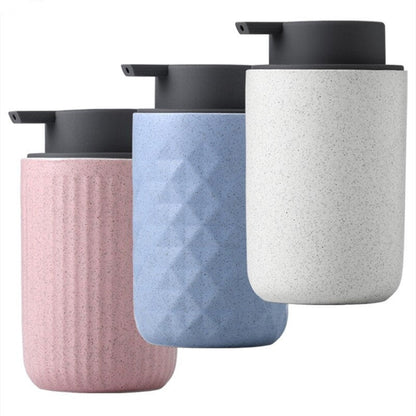 Elegant Ceramic Soap Dispenser - 400ml Refillable Pump Bottle for Bathroom & Kitchen Decor