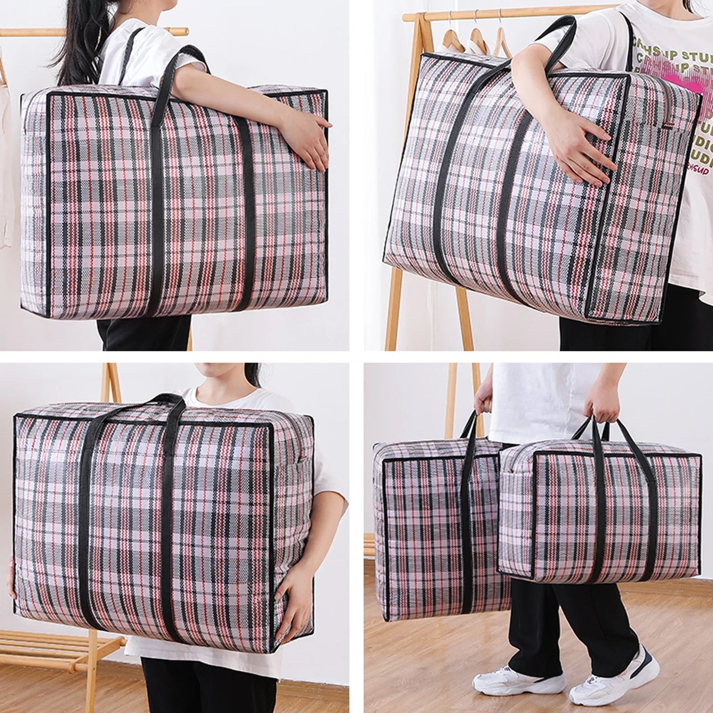 Woven Luggage Bag: Scratch resistant and waterproof