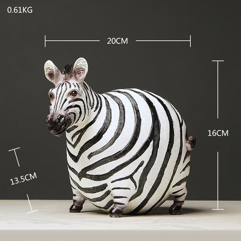 Cute Fat Zebra Statue