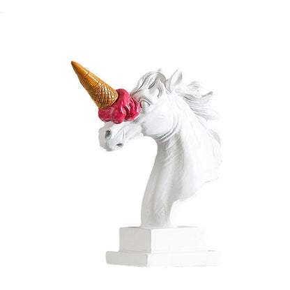 Ice Cream Horn Unicorn Sculpture