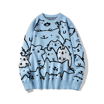 Retro Kitty Cat Sweater