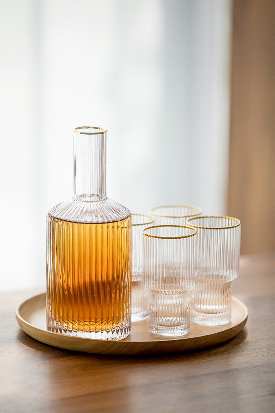 Jules Ripple Carafe and Glass Set