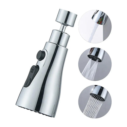 Rotatable high-pressure spray tap + adapter