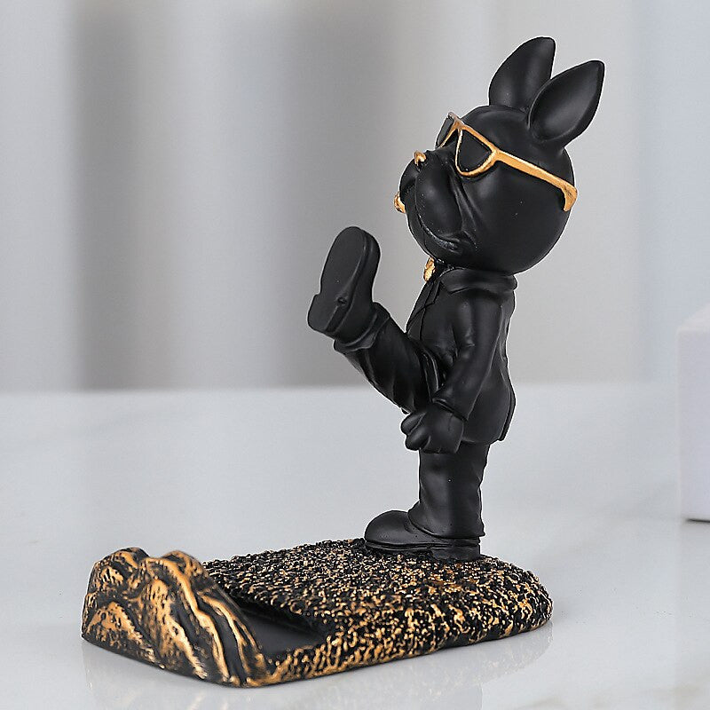 Miravique Kung Fu Bulldog Mobile Phone Stand