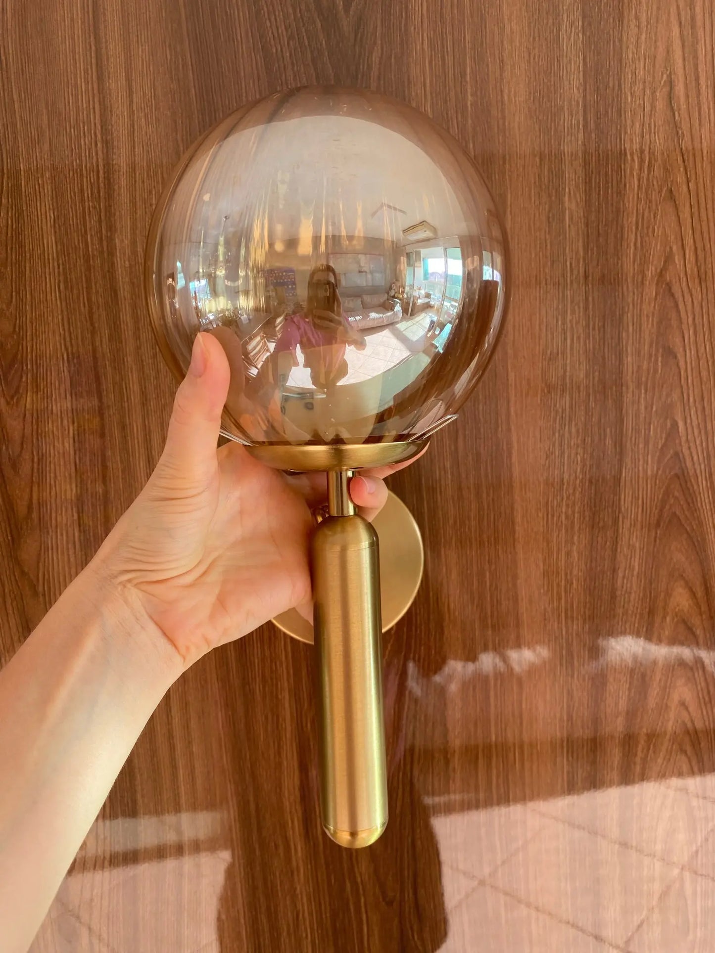 OrbeLuminous - Glass Globe Wall Light