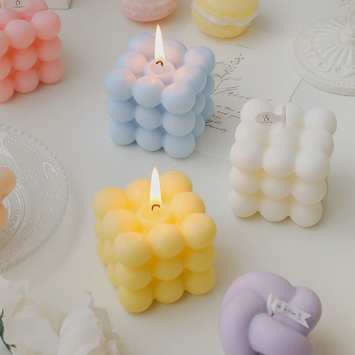 Bubble Cube Decorative Candles