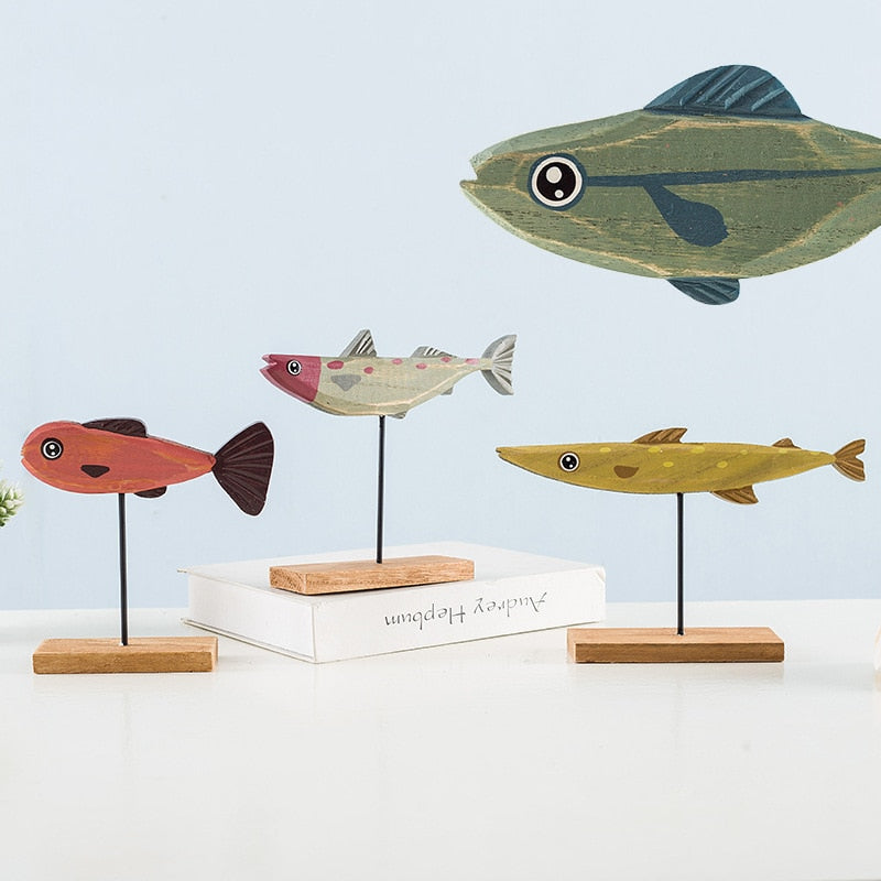 Wooden Fish Desktop Decoration