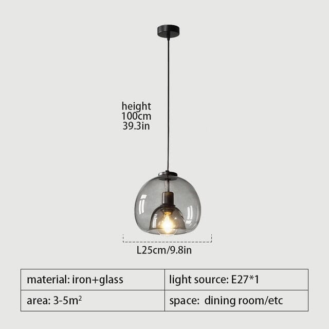 Antonio Glass Pendant Lamps