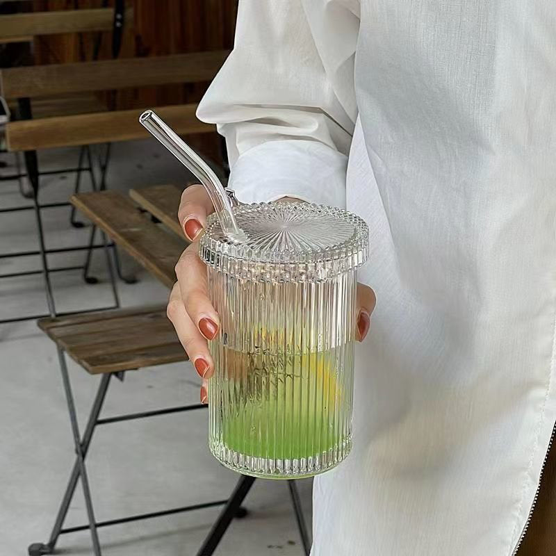 Ripple Stripes Travel Cup with Straw