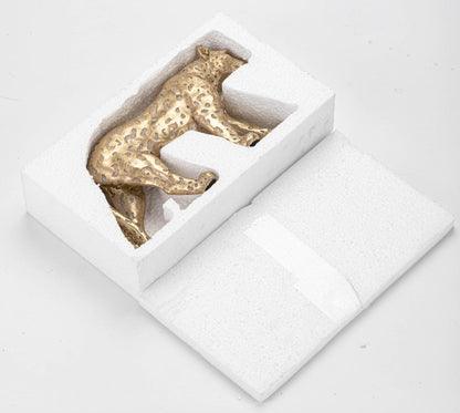 Golden Leopard Cheetah  Statue Resin