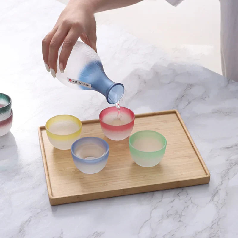 Watercolor Gradient Sake Set