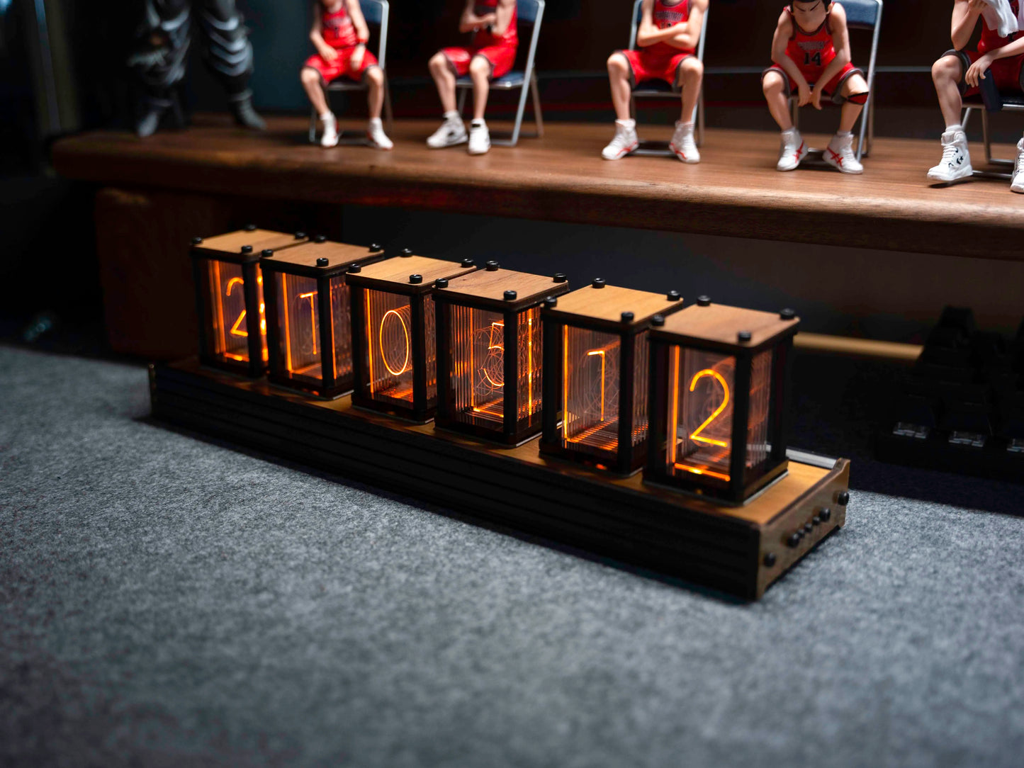 Glow Nixie Tube Wood Digital Clock