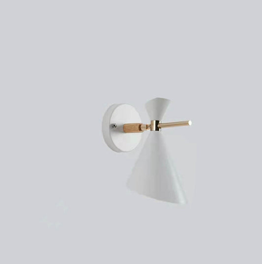 NordicGlow - Simple Nordic wall lamp with horn shade