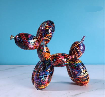 Grafitti Balloon Dog Statue