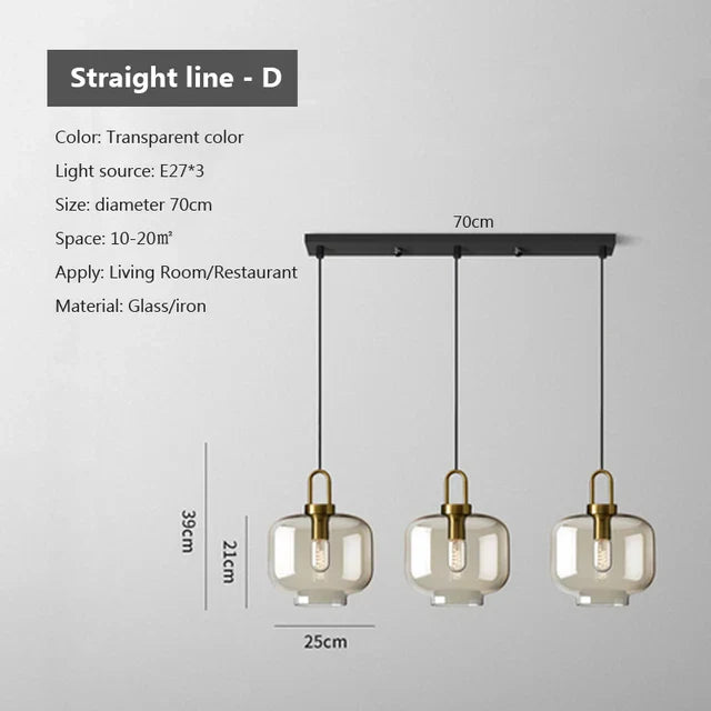 Modern Glass Pendant Light