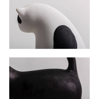 Minimalistic Sitting Cat Sculpture