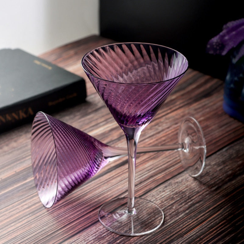 Violet Crystal Glasses