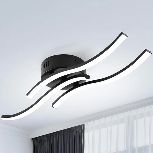 WaveGlow - Simple LED Ceiling Lamp with 3 Waves