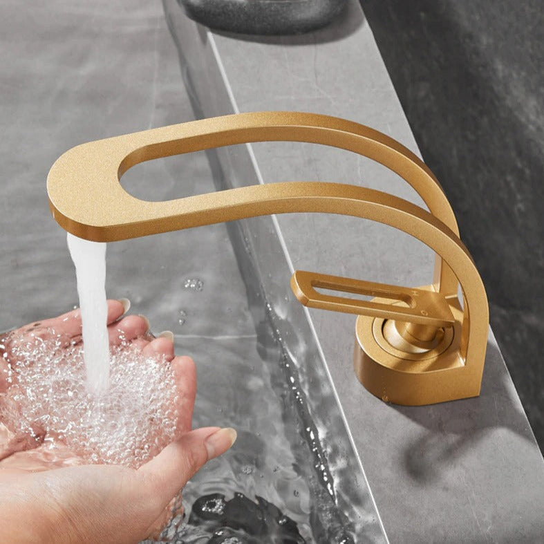 Miravique - Curved Dual-Channel Modern Bathroom Faucet