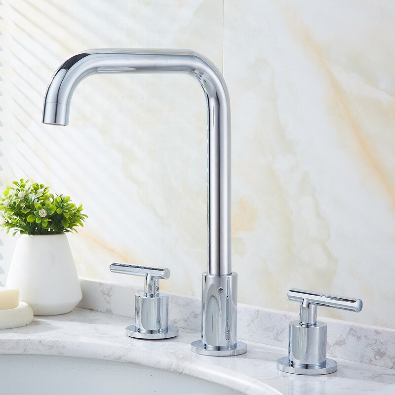 Miravique Three Hole Bathroom Faucet