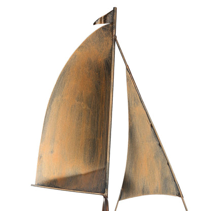 Metal Sailboat Wine Holder