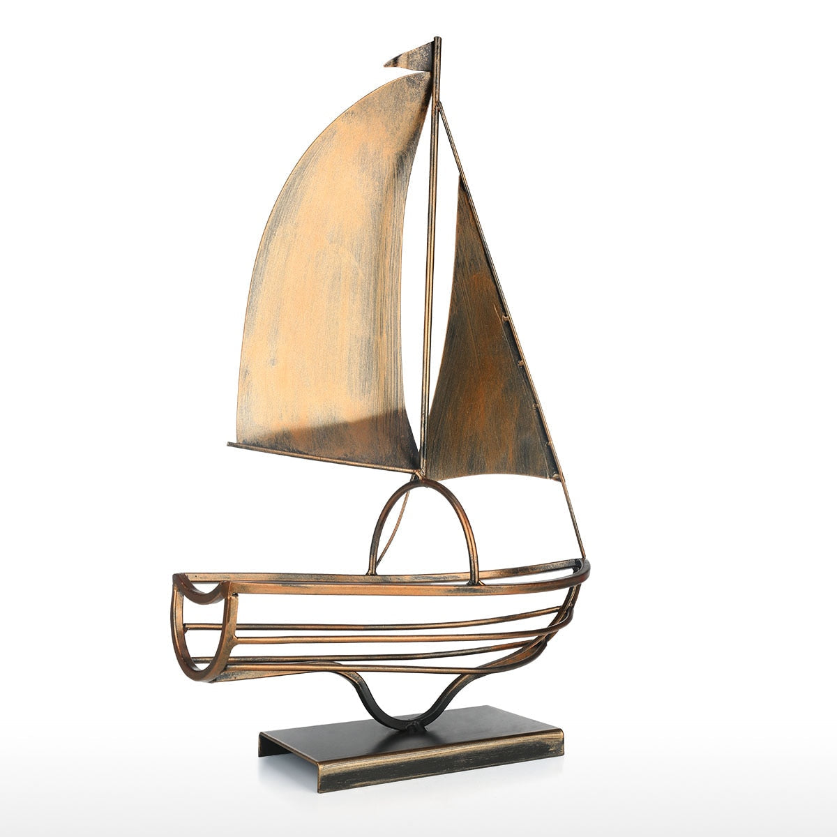 Metal Sailboat Wine Holder