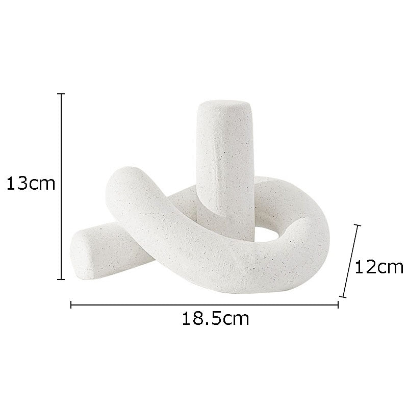 Irregular Knot Ceramic Home Decor Sulpture