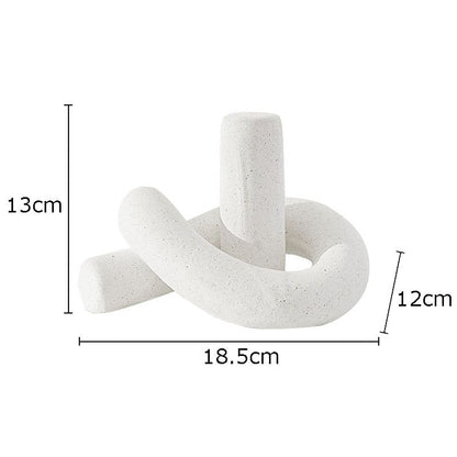 Irregular Knot Ceramic Home Decor Sulpture