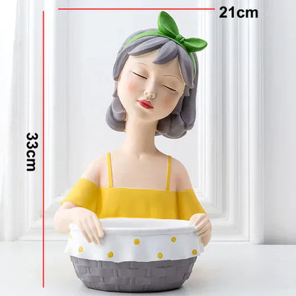 Cartoon Girls Character Sculpture