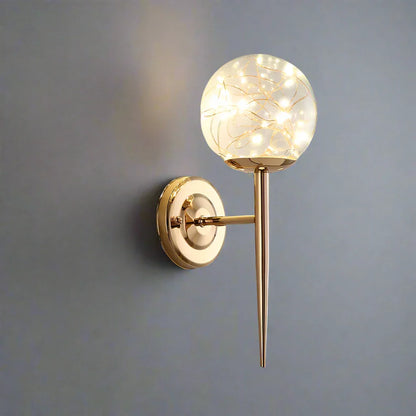 Luminous Globe - Colored Glass LED Wall Light