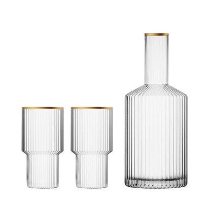 Jules Ripple Carafe and Glass Set