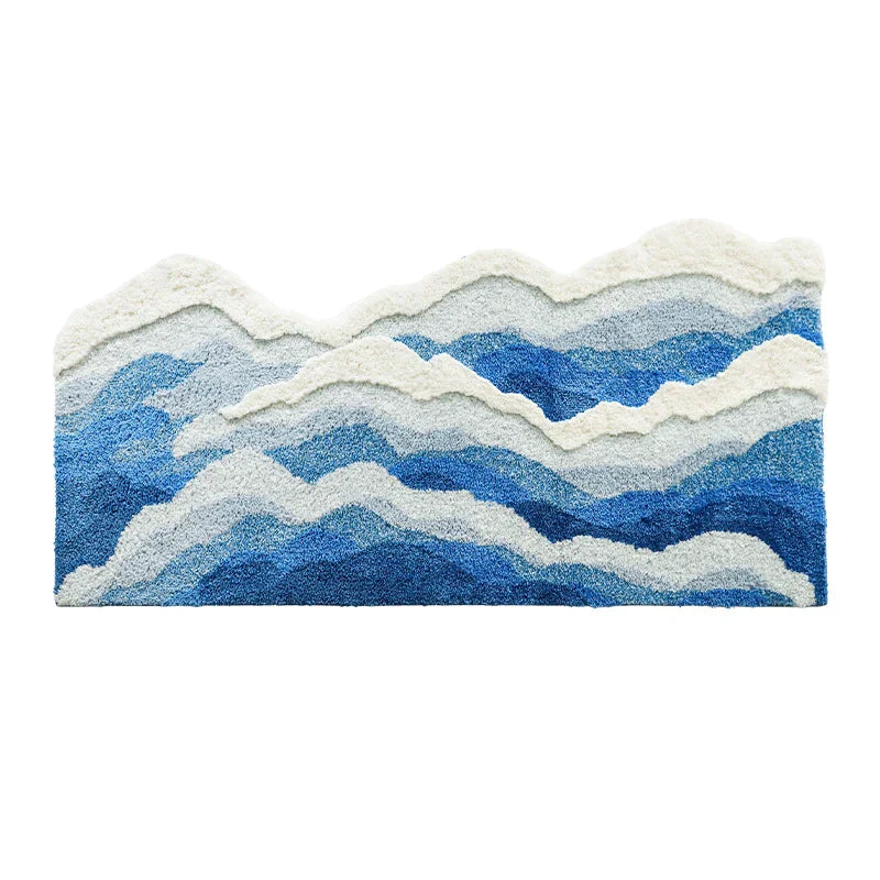 Aesthetic Tufted Rug Wave Pattern