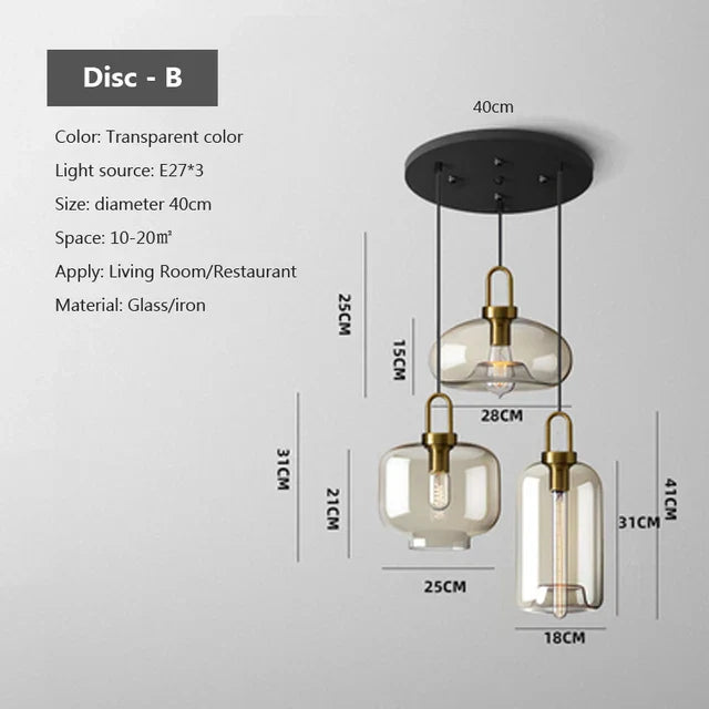 Modern Glass Pendant Light