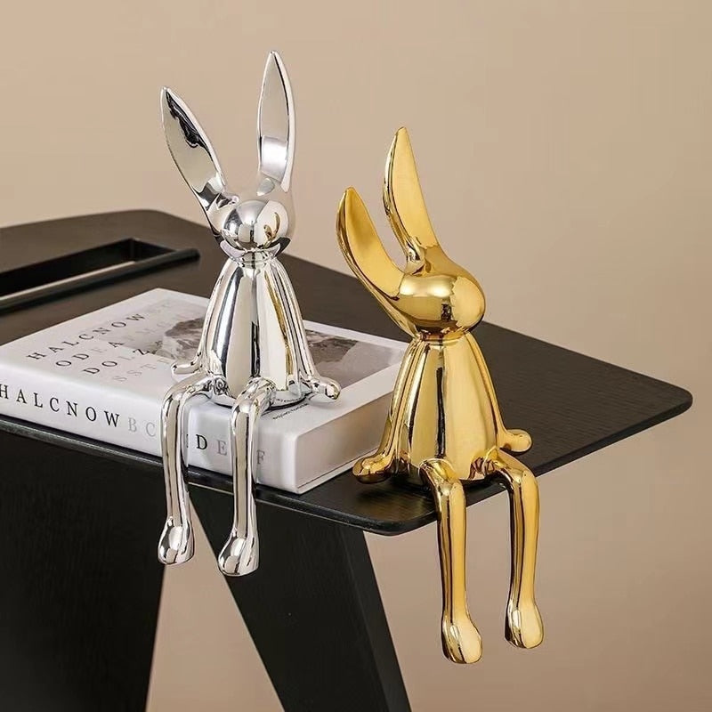 Adorable Bunny Figurine Home Decor